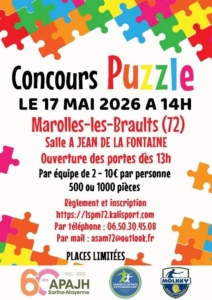 Concours de puzzle à Marolles-les-Braults le 17 Mai 2026 à 14H